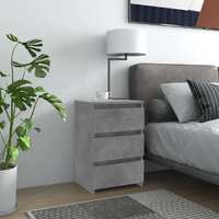  Bed Cabinets 2 pcs Concrete Grey 40x35x62.5 cm Engineered Wood