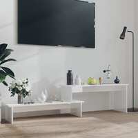  TV Cabinet High Gloss White 180x30x43 cm Engineered Wood