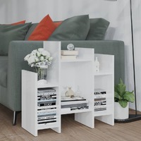  Side Cabinet High Gloss White 60x26x60 cm Engineered Wood