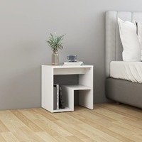  Bed Cabinet White 40x30x40 cm Engineered Wood