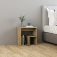  Bed Cabinet Sonoma Oak 40x30x40 cm Engineered Wood