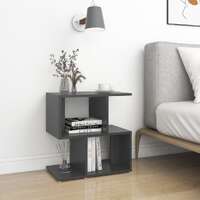  Bedside Cabinet Grey 50x30x51.5 cm Engineered Wood