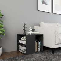  Side Table Grey 50x50x45 cm Engineered Wood