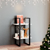  2-Tier Book Cabinet White 40x30x70 cm Solid Pine Wood