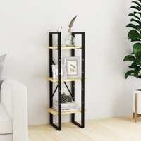  3-Tier Book Cabinet 40x30x105 cm Solid Pinewood