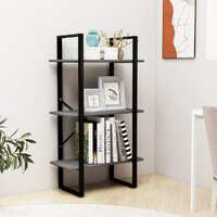  Storage Shelf Grey 60x30x105 cm Solid Pine Wood