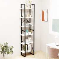  Storage Shelf White 60x30x210 cm Solid Wood Pine