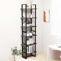  Storage Shelf Grey 60x30x210 cm Solid Wood Pine
