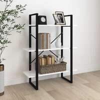  Book Cabinet White 80x30x105 cm Engineered Wood