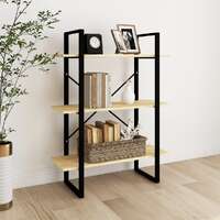  3-Tier Book Cabinet 80x30x105 cm Solid Pine Wood