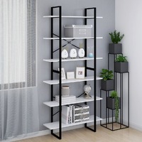  High Cabinet White 100x30x210 cm Engineered Wood