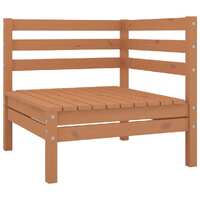  Garden Corner Sofa Honey Brown Solid Pinewood