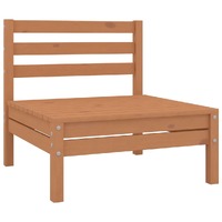  Garden Middle Sofa Honey Brown Solid Pinewood