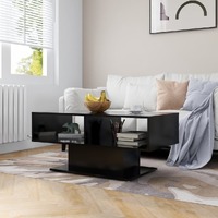 Coffee Table Black 103.5x50x44.5 cm Engineered Wood