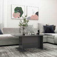 Coffee Table Grey 103.5x60x40 cm Engineered Wood