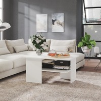  Coffee Table White 90x60x46.5 cm Engineered Wood