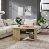  Coffee Table Sonoma Oak 90x60x46.5 cm Engineered Wood