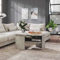  Coffee Table Concrete Grey 90x60x46.5 cm Engineered Wood