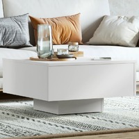  Coffee Table White 60x60x31.5 cm Engineered Wood