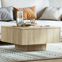  Coffee Table Sonoma Oak 60x60x31.5 cm Engineered Wood