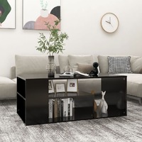 Coffee Table Black 100x50x40 cm Engineered Wood