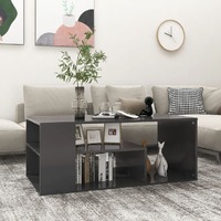  Coffee Table Grey 100x50x40 cm Engineered Wood