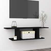  Wall Mounted TV Cabinet Black 103x30x26.5 cm