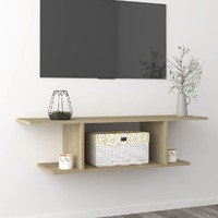  Wall Mounted TV Cabinet Sonoma Oak 103x30x26.5 cm