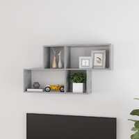  Wall Shelf Concrete Grey 100x18x53 cm Engineered Wood