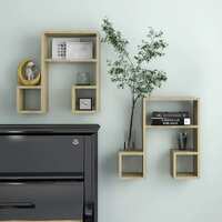  Wall Shelves 2 pcs Sonoma Oak 50x15x50 cm Engineered Wood