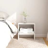  Bedside Cabinets 2 pcs White 40x30.5x40 cm Solid Pinewood