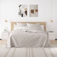  Bedside Cabinet White 40x31x50 cm Solid Pinewood
