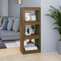  Book Cabinet/Room Divider Honey Brown 40x30x103.5 cm Pinewood
