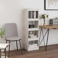  Book Cabinet Room Divider White 40x30x135.5 cm Pinewood