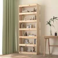  Book Cabinet/Room Divider 80x30x199.5 cm Solid Wood Pine