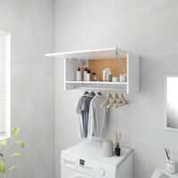 Wardrobe White 70x32.5x35 cm Engineered Wood