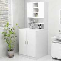  Washing Machine Cabinet White 70.5x25.5x90 cm