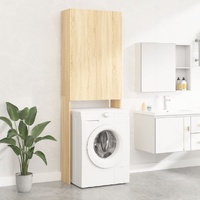  Washing Machine Cabinet Sonoma Oak 64x25.5x190 cm