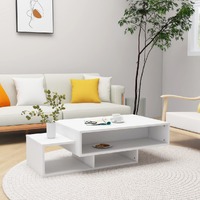  Coffee Table White 105x55x32 cm Engineered Wood