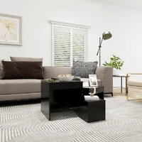  Nesting Tables 3 pcs Black Engineered Wood