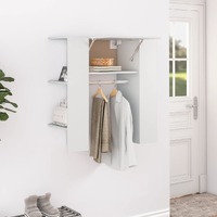  Hallway Cabinet White 97.5x37x99 cm Engineered Wood