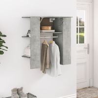  Hallway Cabinet Concrete Grey 97.5x37x99 cm Engineered Wood