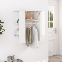  Hallway Cabinet High Gloss White 97.5x37x99 cm Engineered Wood