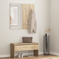  Hallway Furniture Set Sonoma Oak Engineered Wood