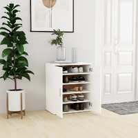 Shoe Cabinet White 60x35x70 cm Engineered Wood
