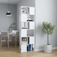  Book Cabinet Room Divider White 60x24x186 cm