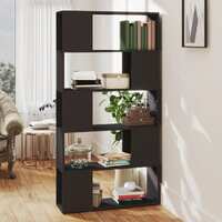  Book Cabinet Room Divider Grey 80x24x155 cm Engineered Wood
