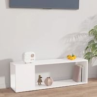  TV Cabinet White 100x24x32 cm Engineered Wood
