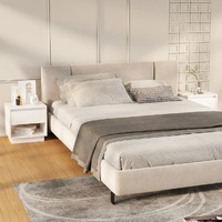  Bedside Cabinets 2 pcs High Gloss White 45x34x44 cm Engineered Wood