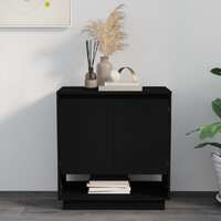  Sideboard Black 70x41x75 cm Engineered Wood
